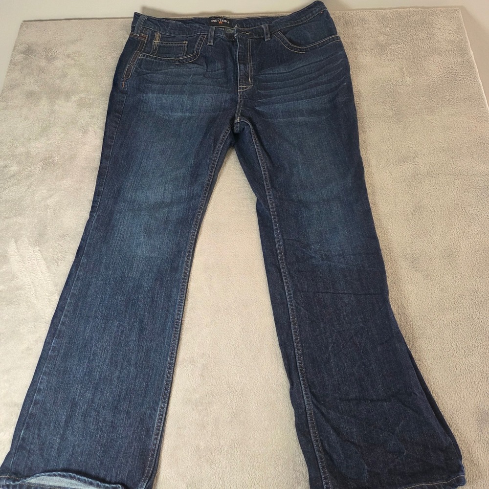 Cody James FR Flame Resistant Mens Bootcut Jeans Dark Wash 40x32 NFPA 2112